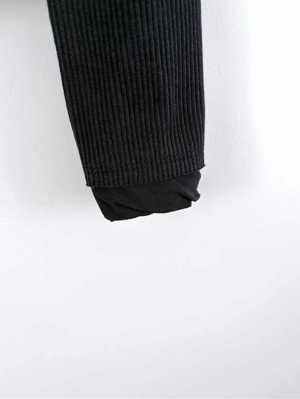 J.Crew Black Long Sleeve Ribbed Top